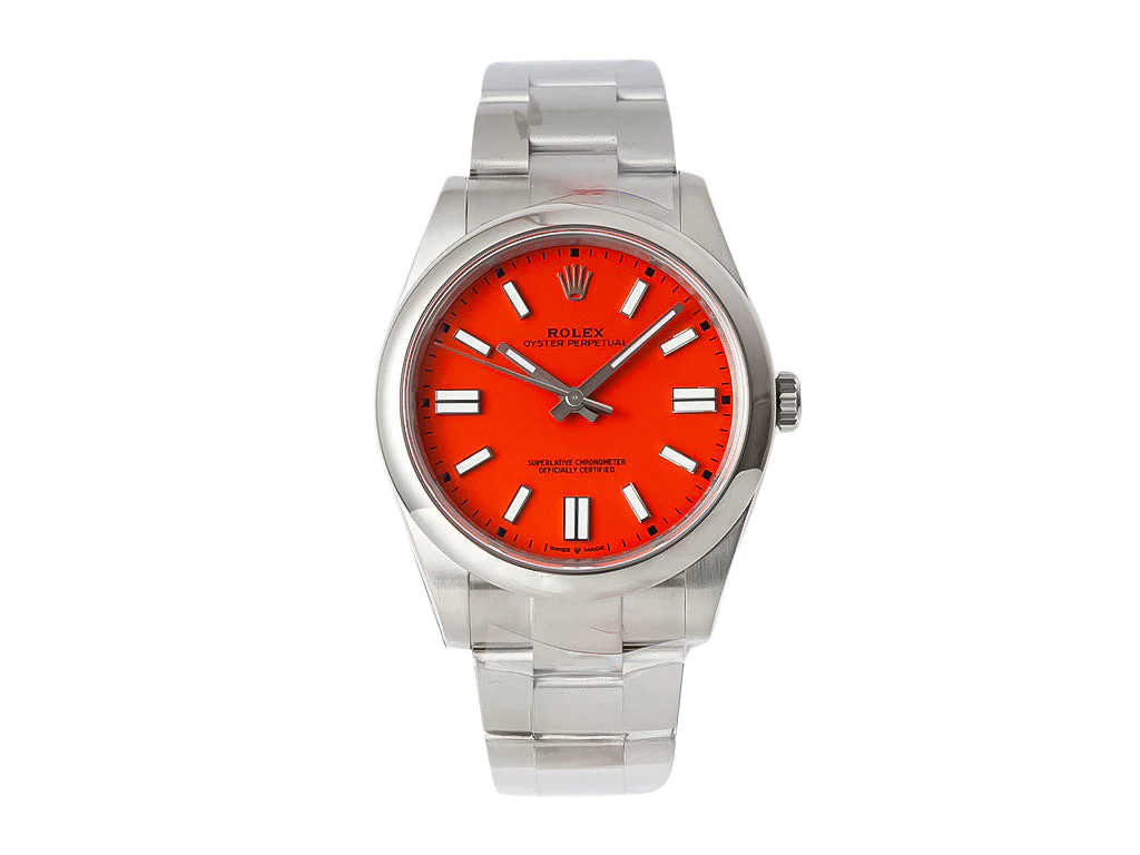 Oyster Perpetual 41 Stainless Steel with Red Dial