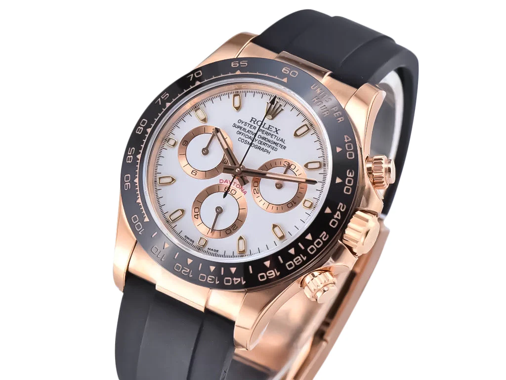 Cosmograph Daytona Rose Gold Oysterflex with Ivory Dial