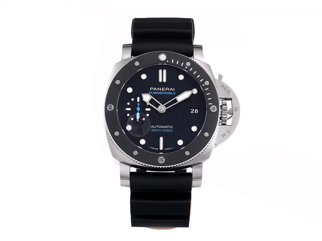 Luminor Submersible 42 3 Days Automatic Acciaio Stainless Steel Case with Black Ceramic bezel and black strap (42mm)