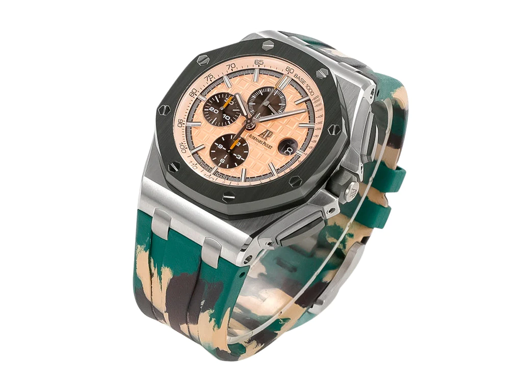 Royal Oak 'Offshore Chronograph' Stainless Steel with Beige Dial (44mm)