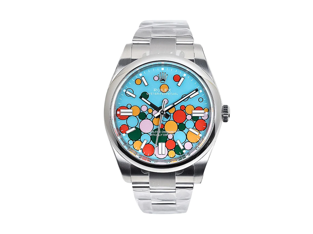 Oyster Perpetual 41 Stainless Steel with Turquoise Dial (Celebration Motif)
