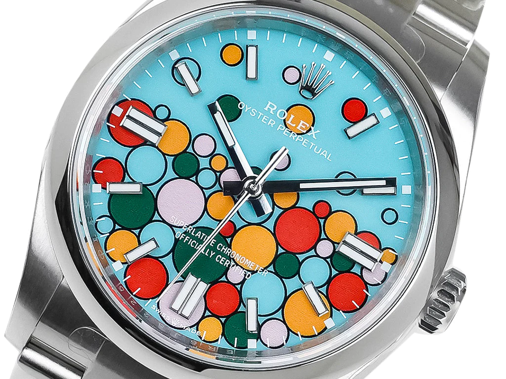 Oyster Perpetual 36 Stainless Steel with Turquoise Dial (Celebration Motif)