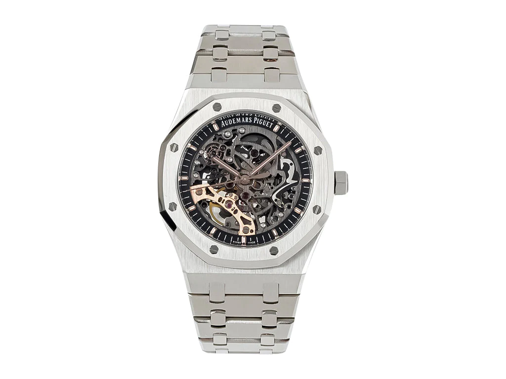 Royal Oak Stainless Steel Openworked Double Balance Wheel (41mm)