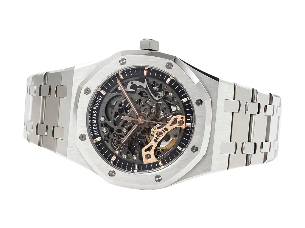 Royal Oak Stainless Steel Openworked Double Balance Wheel (41mm)