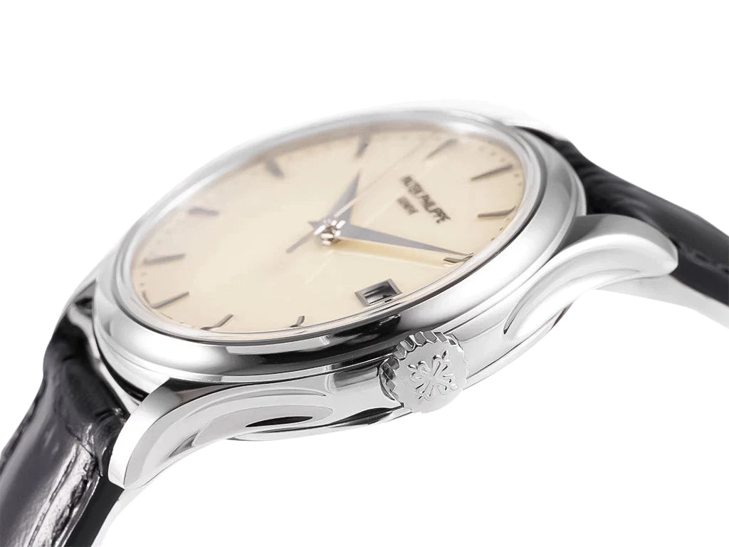Calatrava Stainless Steel with Ivory Dial (39mm)