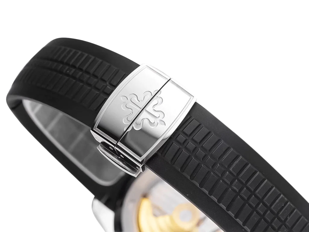 Aquanaut Stainless Steel with Black Dial (38mm)