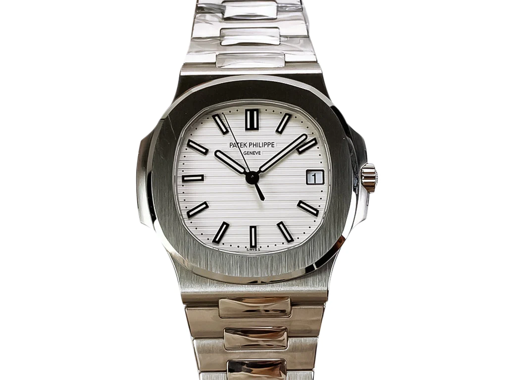 Nautilus Stainless Steel with White Dial (40mm)