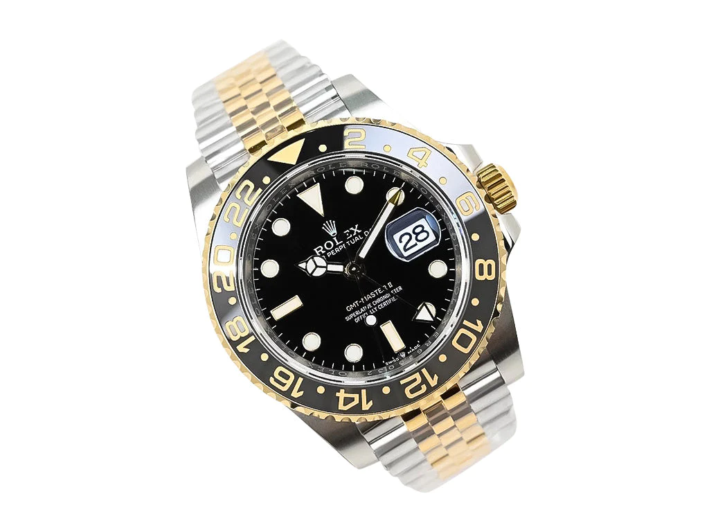 GMT-Master II Two-Tone with Black Dial on Jubilee (40mm)