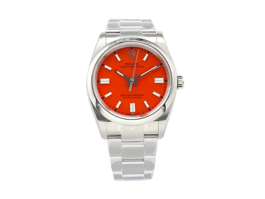 Oyster Perpetual 36 Stainless Steel with Red Dial