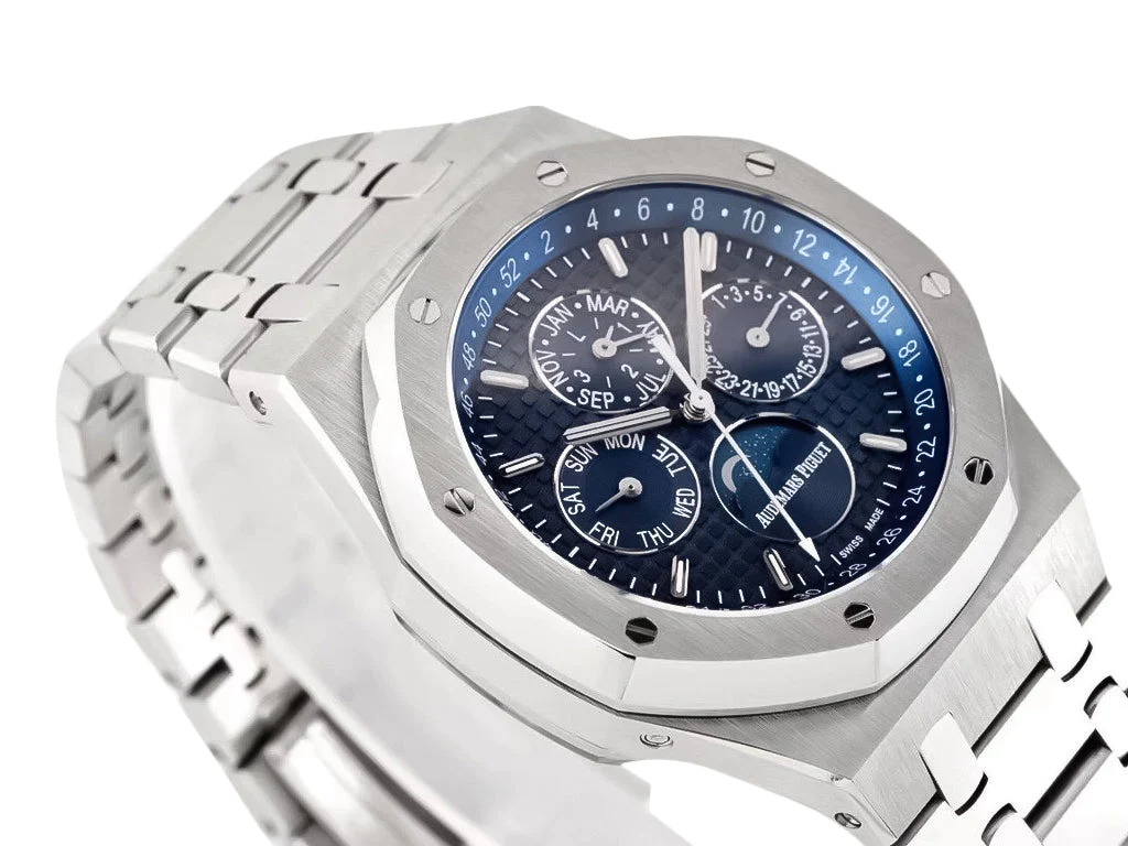 Royal Oak 'Perpetual Calendar' Stainless Steel with Blue Dial (41mm)