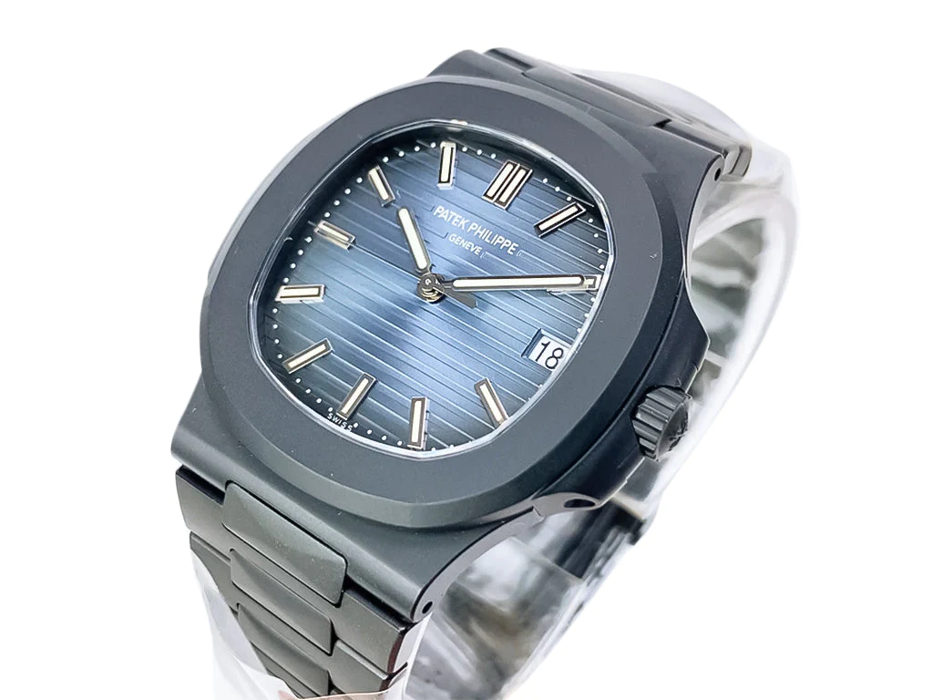 Nautilus 'Black Venom' Limited Edition Carbon Steel with Blue Dial (40mm)