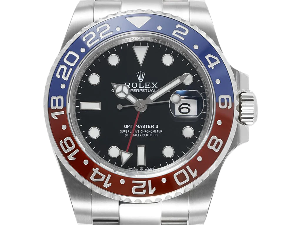 GMT-Master II Stainless Steel 'Pepsi' on Oyster (40mm)