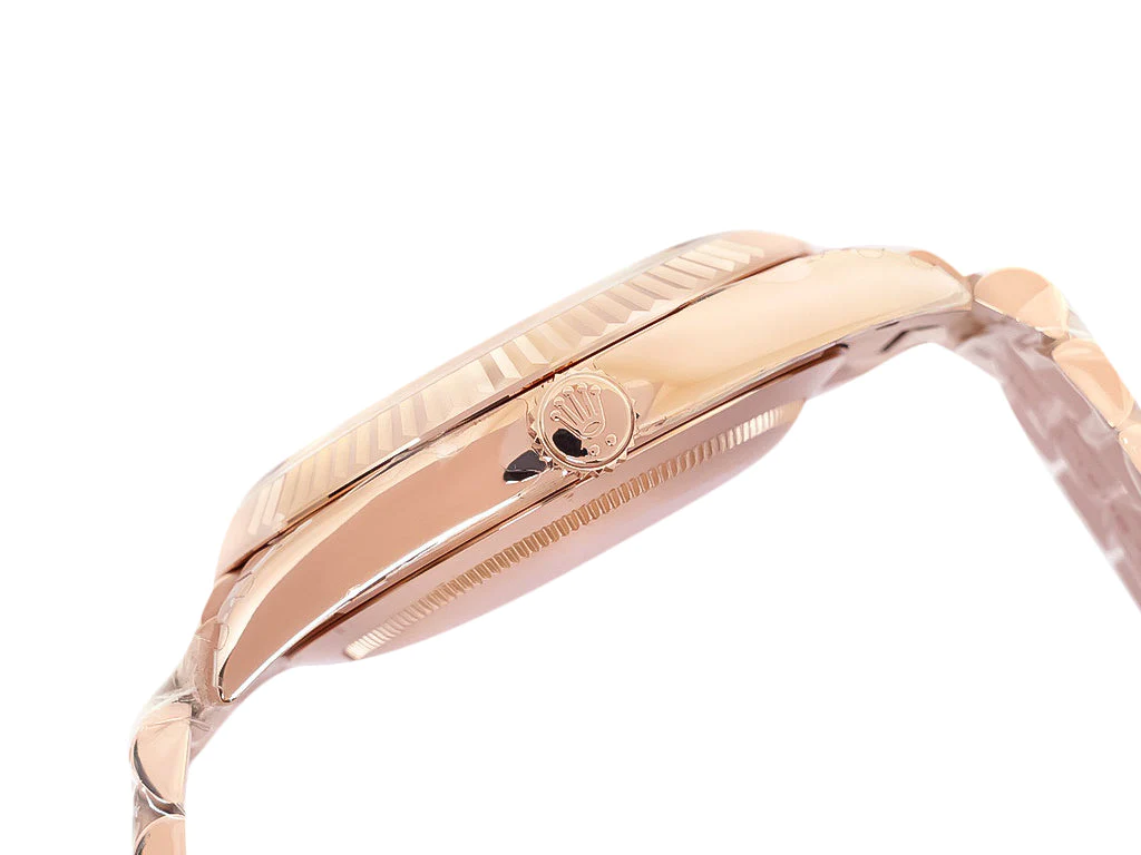 Day-Date 40 Rose Gold 'President' with Chocolate Dial (Roman Numerals) and Fluted Bezel