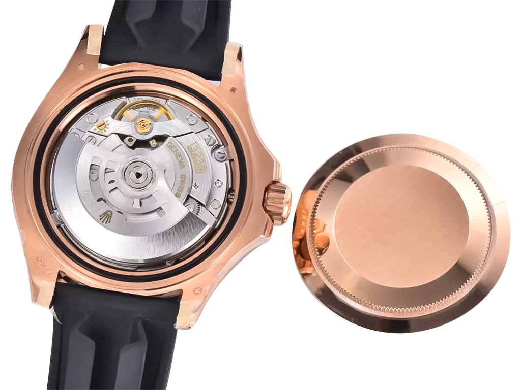 Yacht-Master Rose Gold on Oysterflex with Black Dial (40mm)