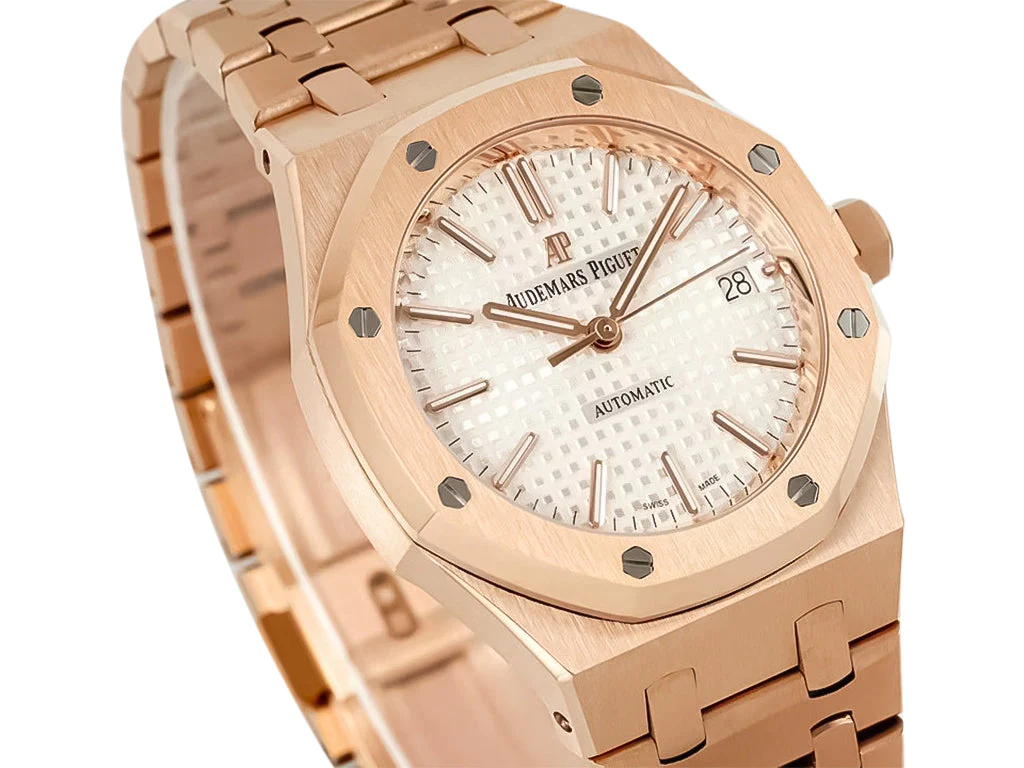 Royal Oak Pink Gold with Silver Dial (37mm)