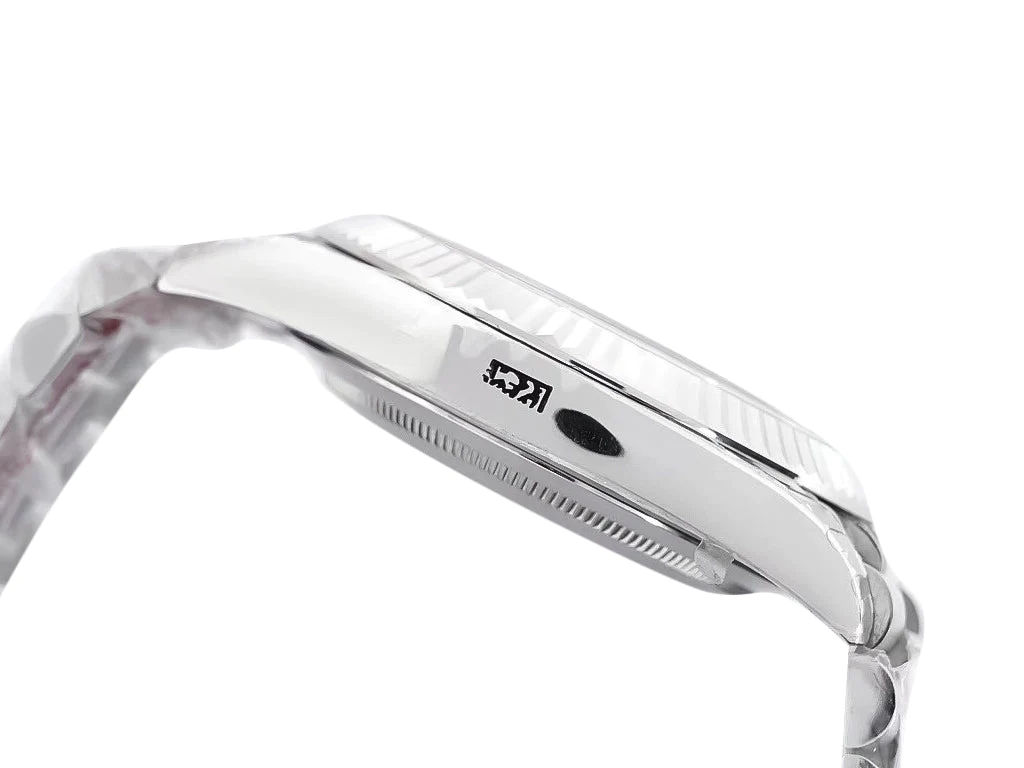 Day-Date 40 Platinum 'President' with Ice Blue Diamond Dial and Smooth Bezel