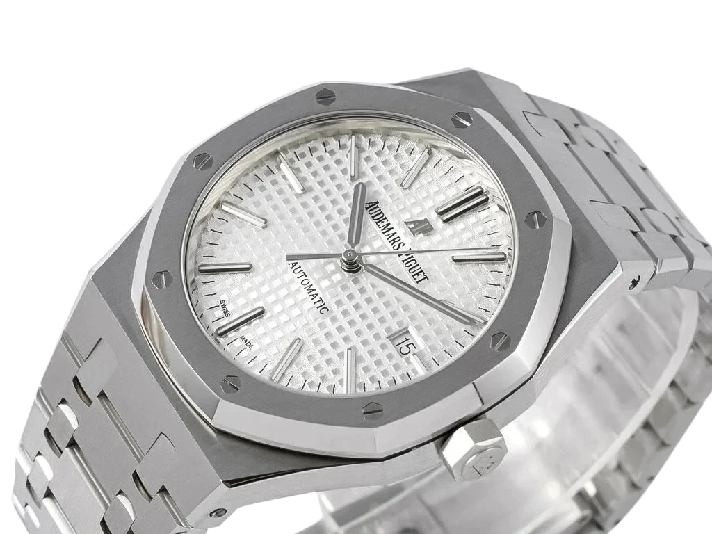 Royal Oak Stainless Steel with Silver Dial (41mm) - 15400
