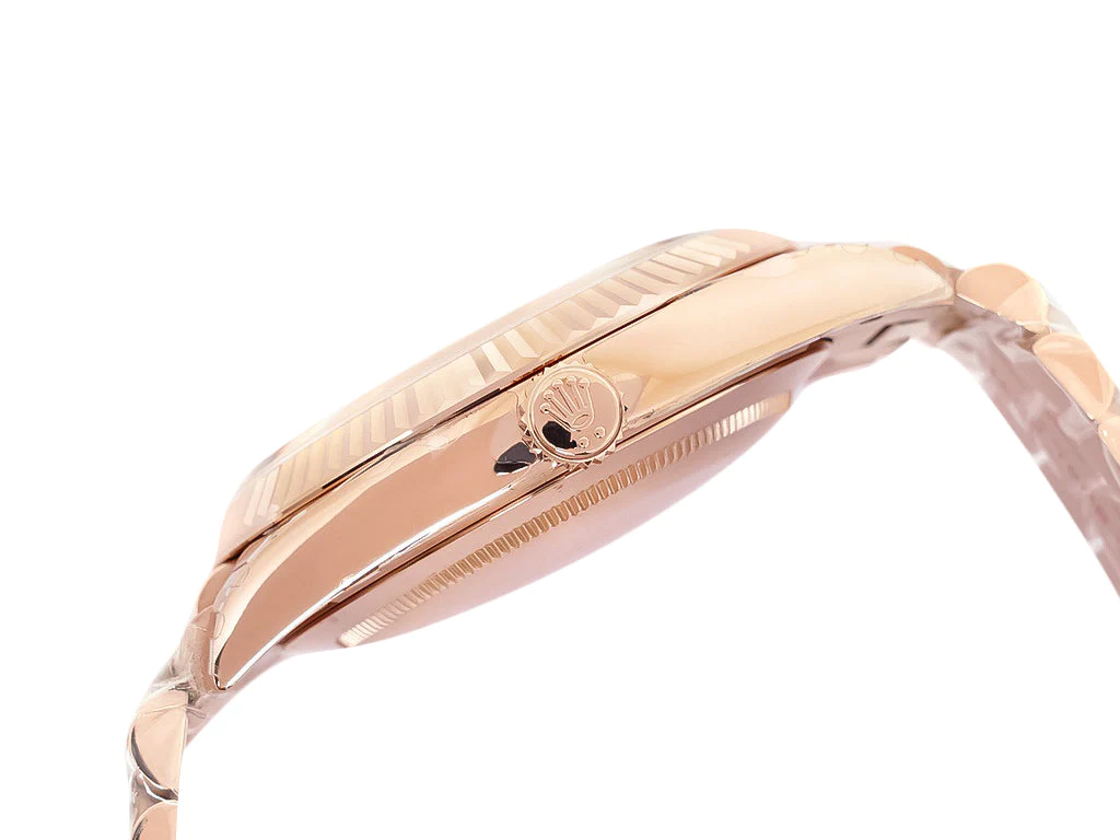 Day-Date 40 Rose Gold 'President' with Olive Dial (Roman Numerals) and Fluted Bezel