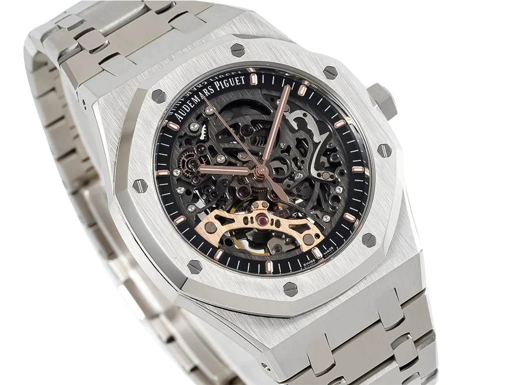 Royal Oak Stainless Steel Openworked Double Balance Wheel (41mm)