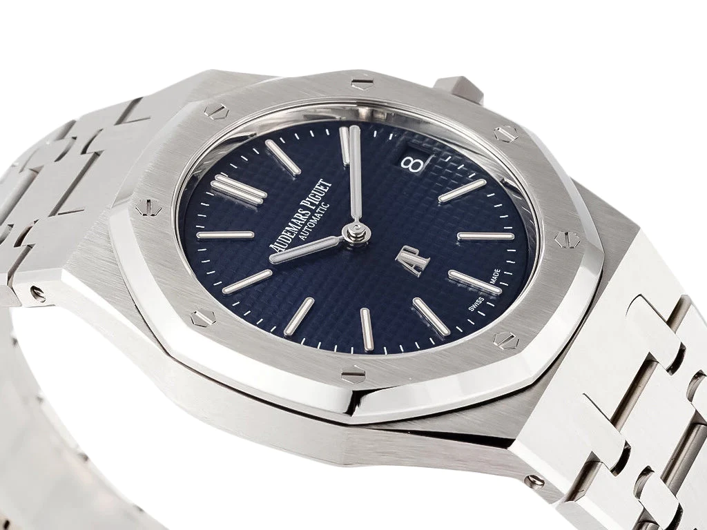 Royal Oak 'Jumbo Extra-Thin' Stainless Steel '50th Anniversary' with Blue Dial (39mm)