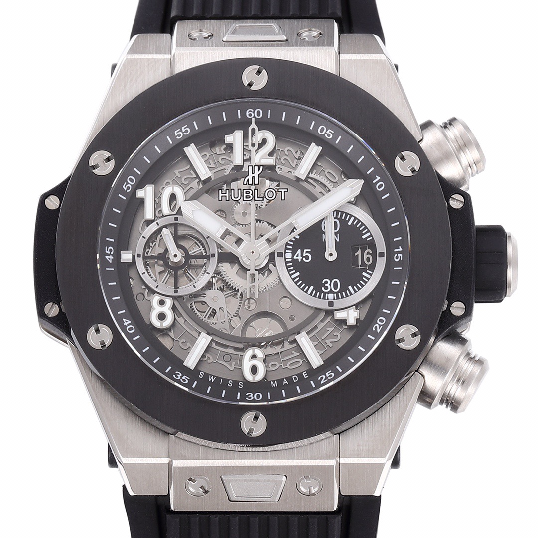 BIG BANG Unico Titanium Alloy Case with Ceramic Bezel and Black Dial (44MM)