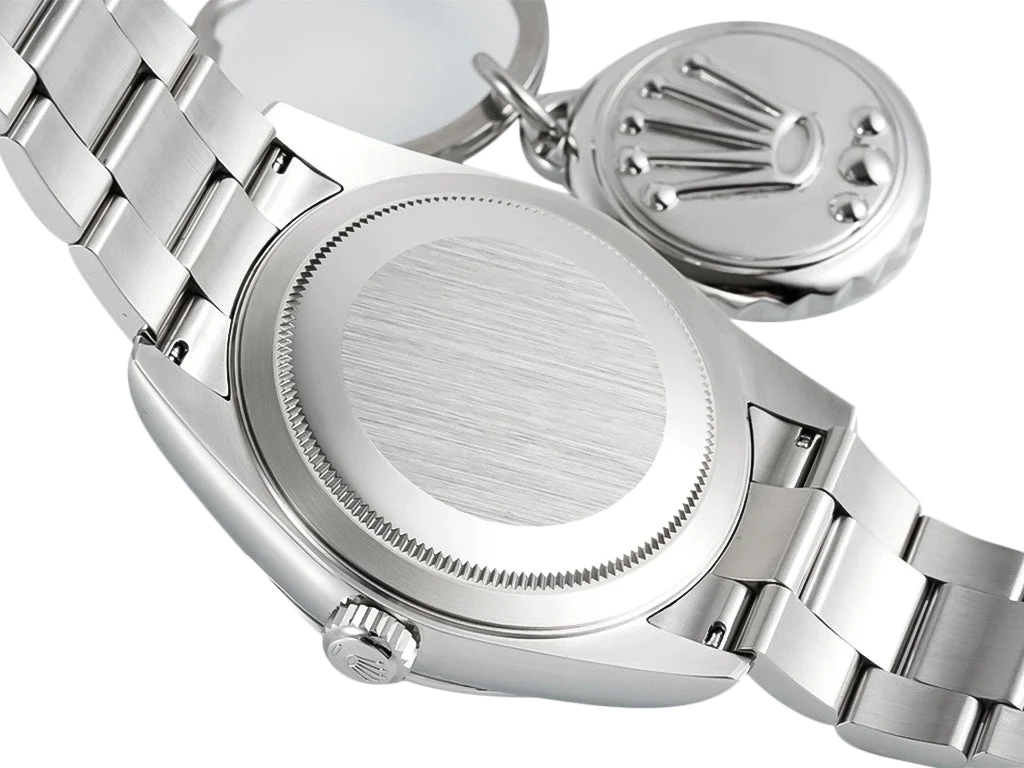 Sky-Dweller Stainless Steel on Oyster with Green Dial and Fluted Bezel