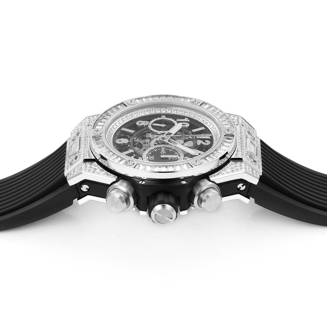 BIG BANG Unico Titanium Alloy Case with Diamonds and Grey Dial (44MM)
