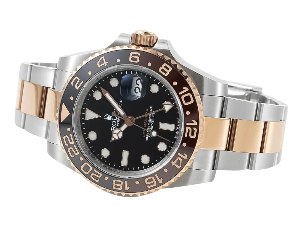 GMT-Master II Two Tone Rose Gold and Stainless Steel 'Root Beer' (40mm)