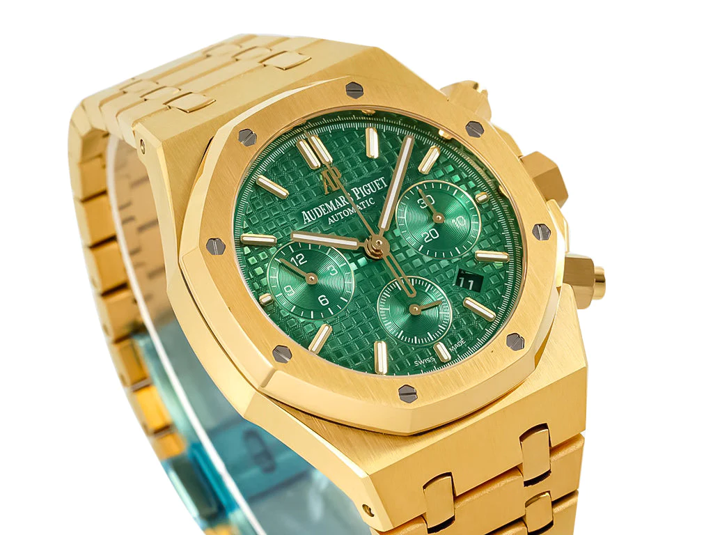 Royal Oak Chronograph Yellow Gold with Green Dial (41mm)