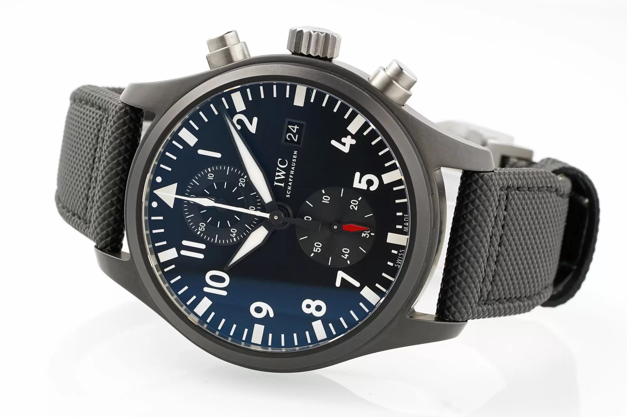 IWC Pilots's Automatic Ceramic Case with Black Dial(44mm)