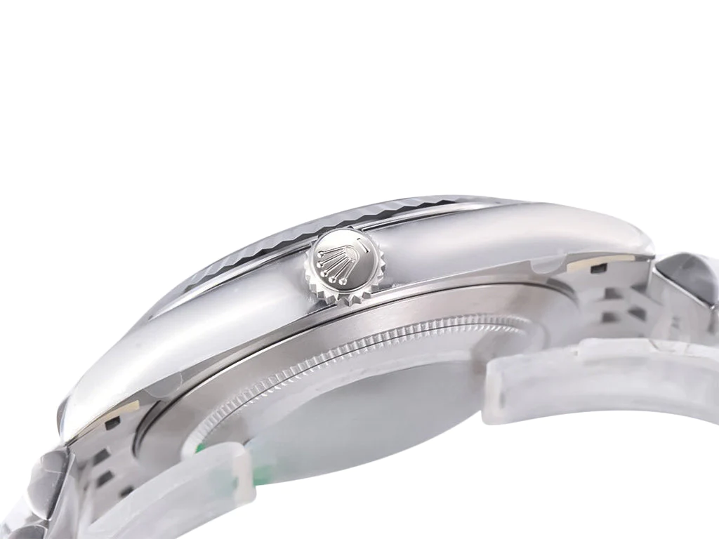 Datejust 41 Stainless Steel on Jubilee with Diamond Rhodium Dial and Fluted Bezel