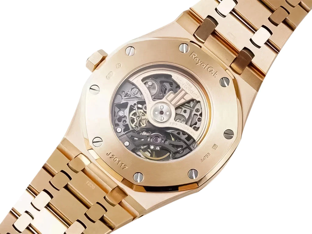 Royal Oak Pink Gold Openworked Double Balance Wheel (41mm)