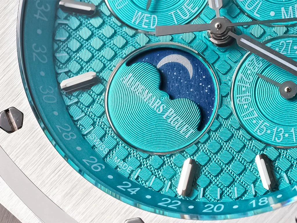 Royal Oak 'Perpetual Calendar' Stainless Steel UAE with Turquoise Dial (41mm)