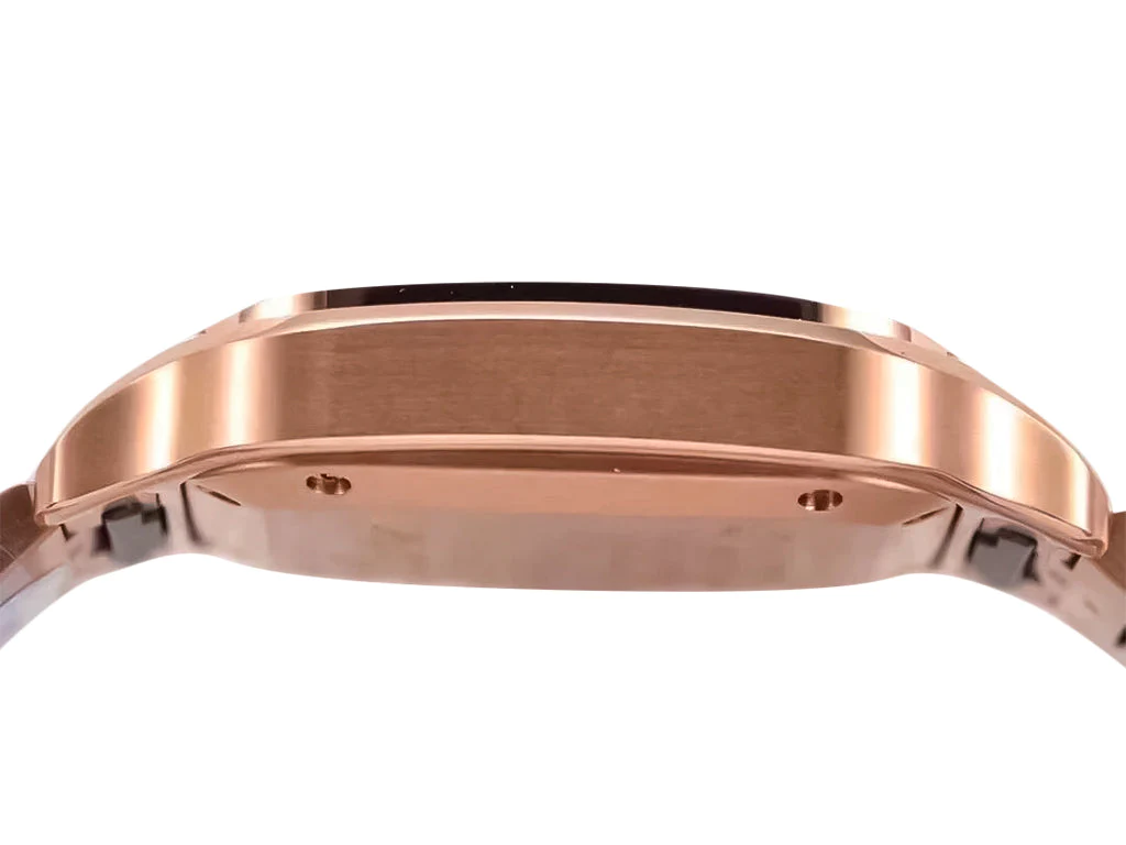 Santos Medium Rose Gold with White Dial (35mm)