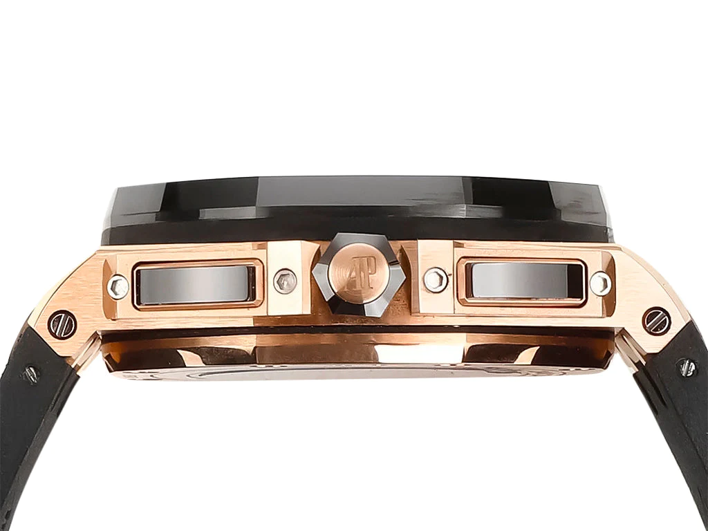 Royal Oak 'Offshore Chronograph' Pink Gold with Black Dial and Subdials (44mm)