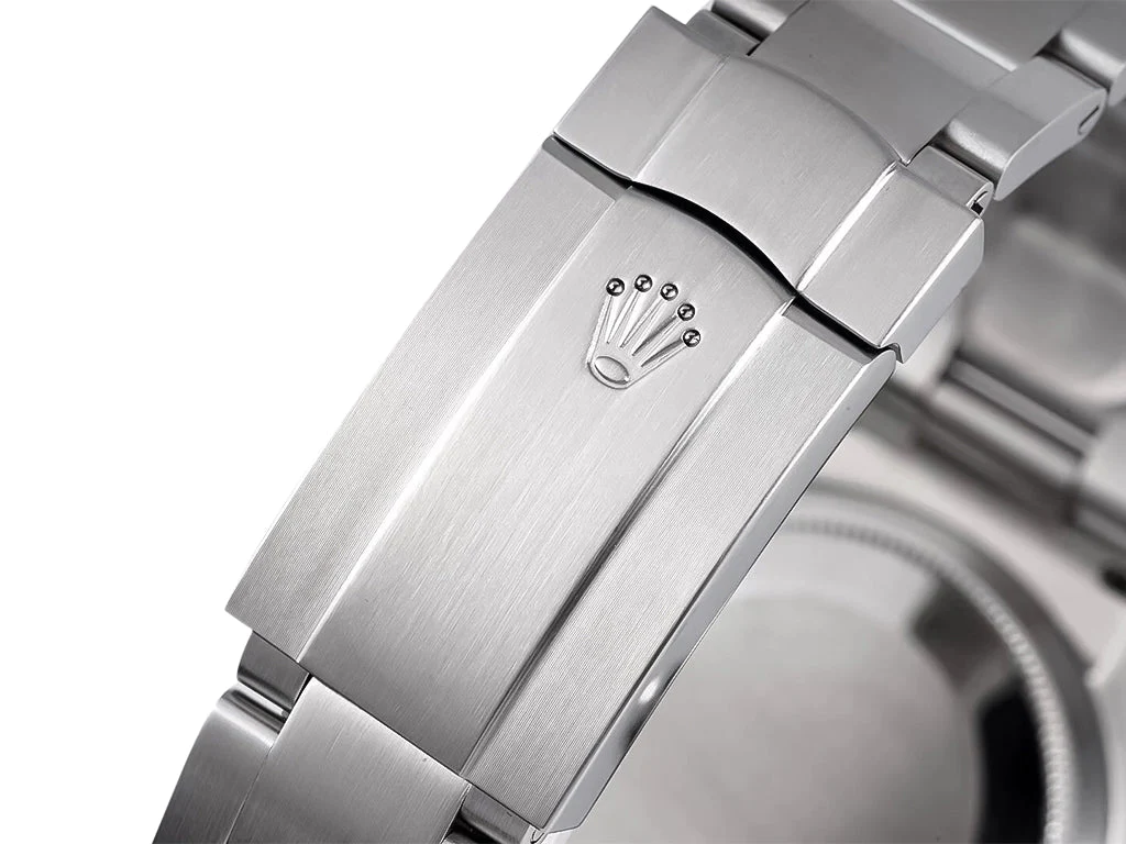 Oyster Perpetual 36 Stainless Steel with Black Dial and Pink Indices (Arabic numerals)