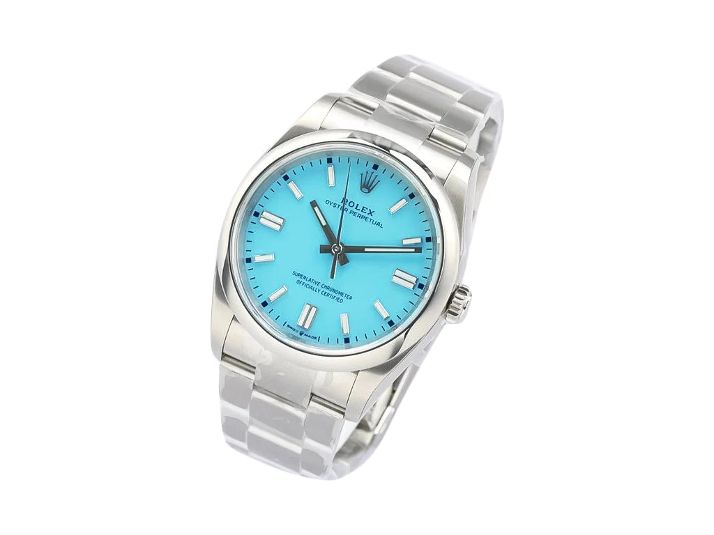 Oyster Perpetual 36 Stainless Steel 'Tiffany' with Blue Turquoise Dial