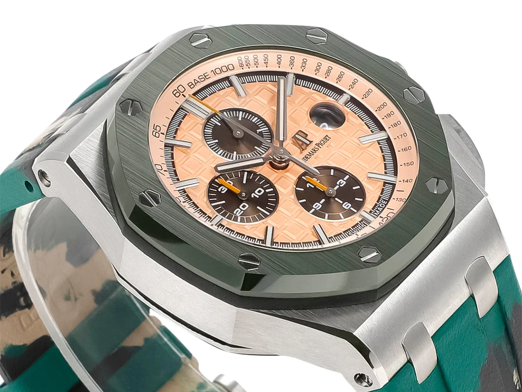 Royal Oak 'Offshore Chronograph' Stainless Steel with Beige Dial (44mm)