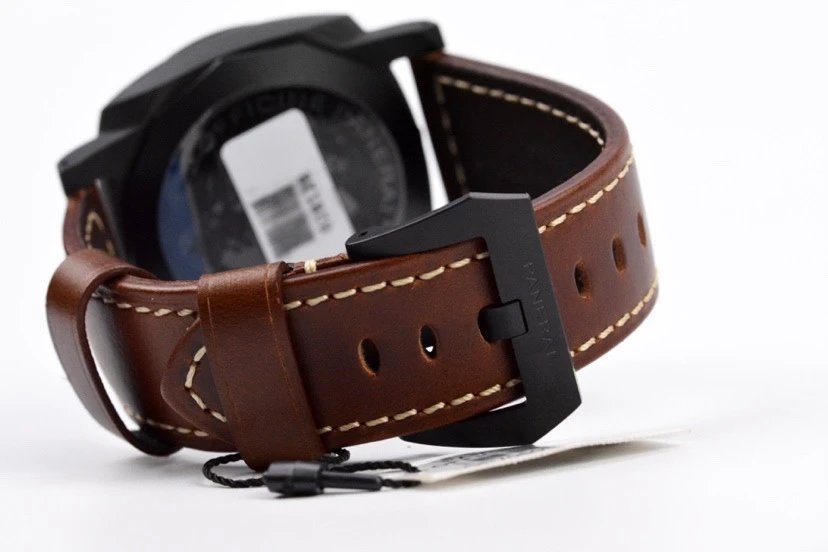 Luminor 1950 44 3 Days Automatic 'Carbotech' Titanium and Carbon Case with black dial and Brown strap (44mm)