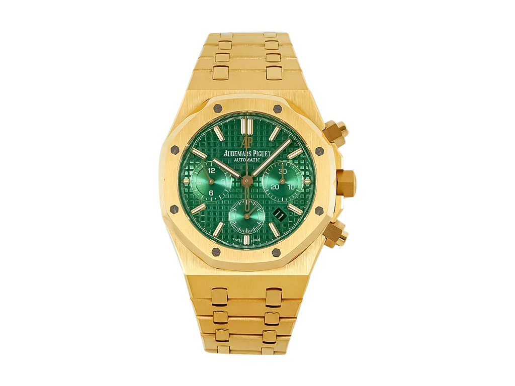 Royal Oak Chronograph Yellow Gold with Green Dial (41mm)