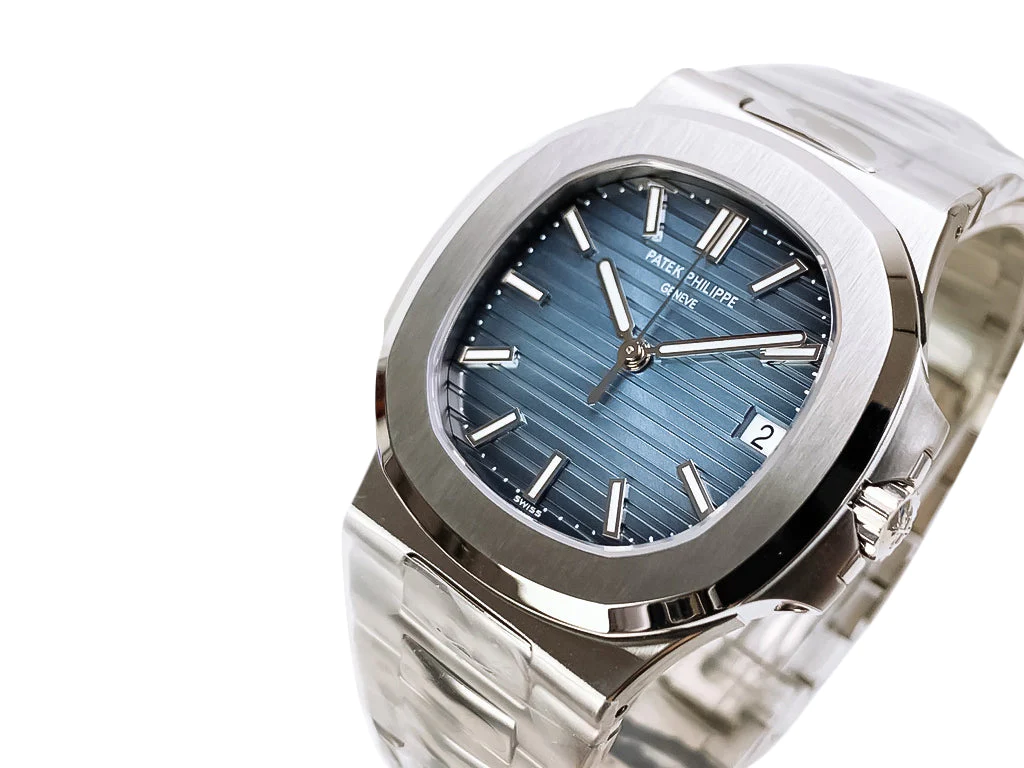 Nautilus Stainless Steel with Blue Dial (40mm)