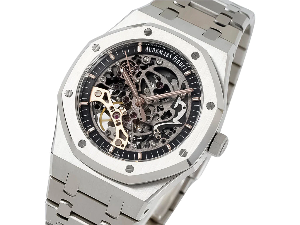 Royal Oak Stainless Steel Openworked Double Balance Wheel (41mm)