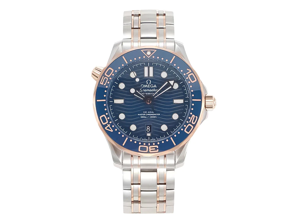 Seamaster Diver 300 Two Tone Rose Gold with Blue Dial (42mm)