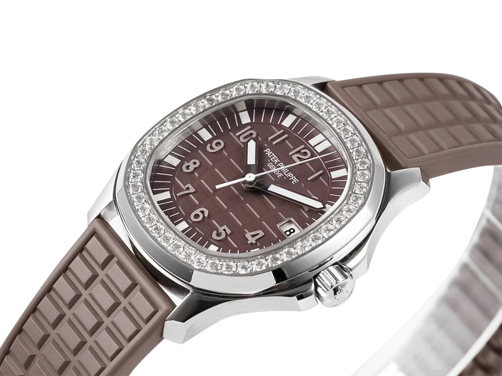 Aquanaut Luce Stainless Steel Diamond Brown