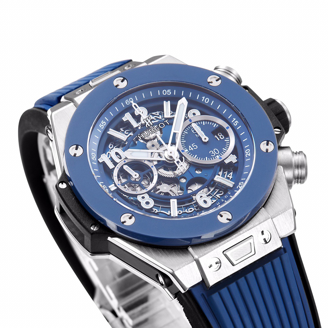 BIG BANG Unico Titanium Alloy Case with Ceramic Bezel and Blue Dial (44MM)