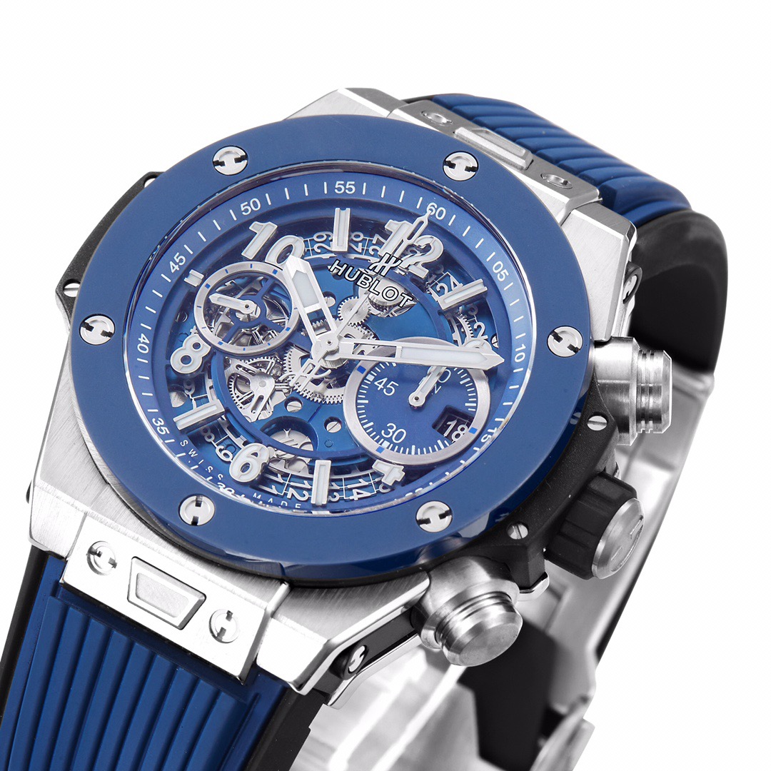 BIG BANG Unico Titanium Alloy Case with Ceramic Bezel and Blue Dial (44MM)