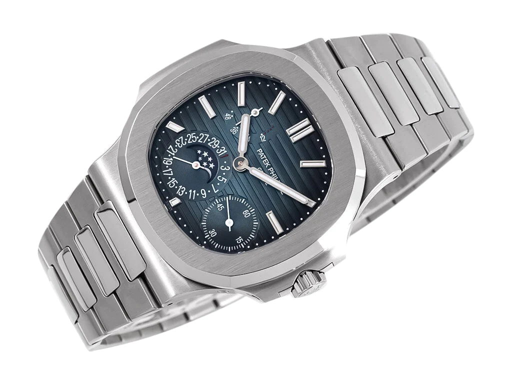 Nautilus Moonphase Stainless Steel with Blue Dial (40mm)