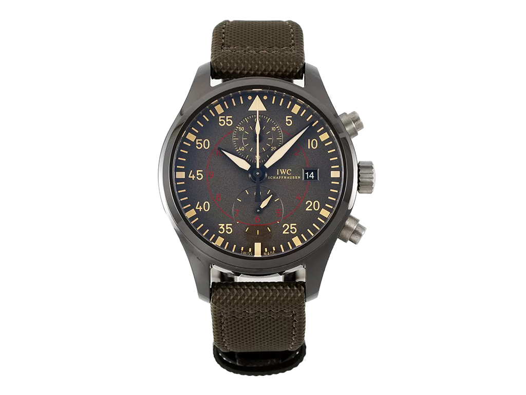 IWC Pilots's Automatic Black Ceramic Case with Black Dial(44mm)