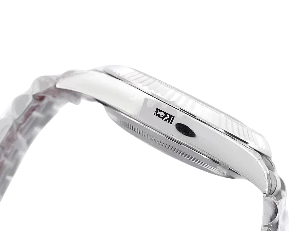 Day-Date 40 White Gold 'President' with Grey Dial and Fluted Bezel