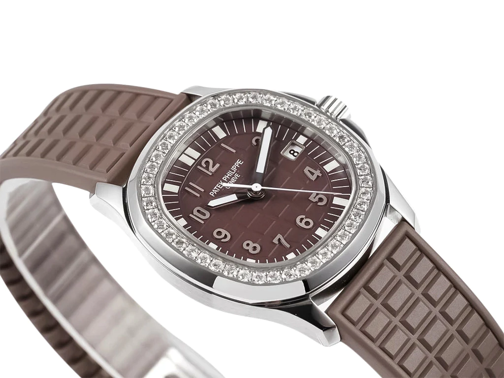 Aquanaut Luce Stainless Steel Diamond Brown